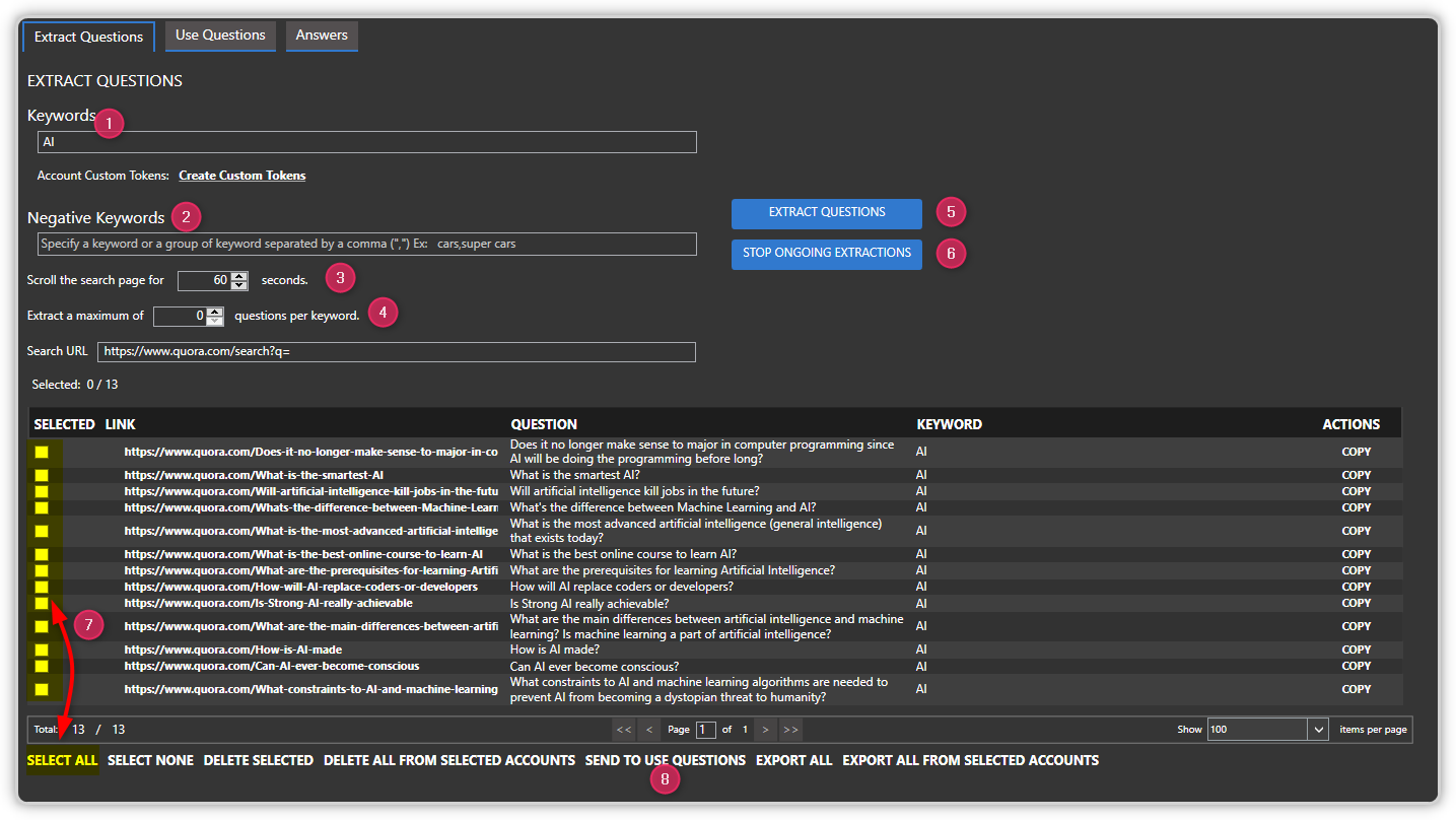 Questions Tab The Quora Answers Tool - SU Social