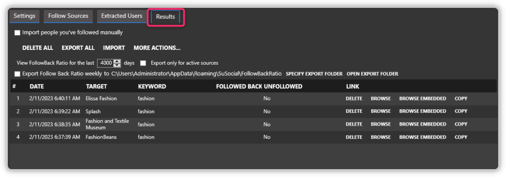The Follow Tool - SU Social