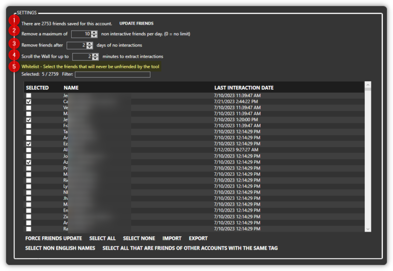 The Facebook Remove Non Interactive Friends Tool SU Social
